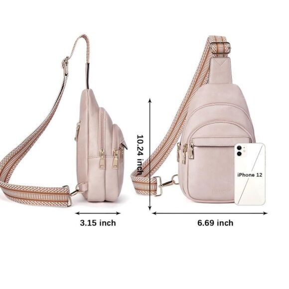 Leather Cross Body Sling Bag - Picture 3 of 5